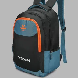 WROGN Unisex Brand Logo Contrast Detail Backpack with Compression Straps image 5