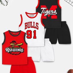 YK X Trampoline Unisex Kids Printed T-shirt with Shorts-picture-35