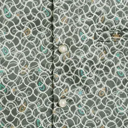 BAESD Boys Ethnic Motifs Printed Layered Kurta with Pyjamas image 2