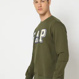 GAP Men Printed Crew Neck Cotton Sweatshirt image 3