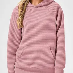 KPOP Women Ribbed Hooded Sweatshirt-picture-13