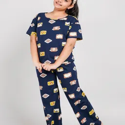 Bloem Girls Printed Night suit-image-28