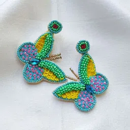 Crunchy Fashion Artificial Beads Beaded Quirky Drop Earrings-picture-40