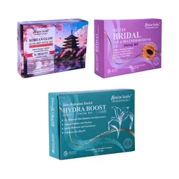 Mexico herbs Set Of 3 Korean Bridal & Hydra Boost Facial Kit For Anti Ageing - 60 g Each image 1