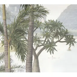 Digital Walls Green & White 1 Piece Canvas Other Wall Paintings-picture-12