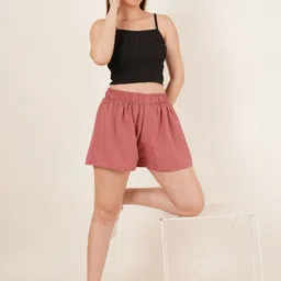 LECOWAR Women Loose Fit Running Shorts image 2