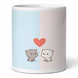 Mr UVD Grey & White Graphic Printed Ceramic Glossy Mug 350 ml-picture-31