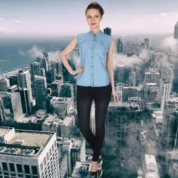 houseofcommon Women Regular Fit Solid Button Down Collar Casual Shirt image 4