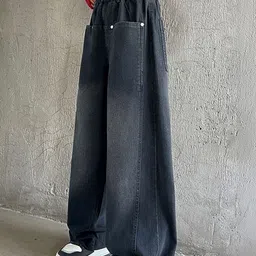 LULU & SKY Girls Wide Leg High-Rise Stretchable Jeans image 5