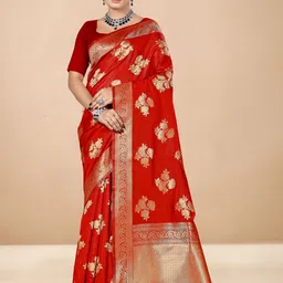 anouk rustic Anouk Woven Design Zari Art Silk Banarasi Saree-picture-31
