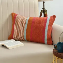 SASHAA WORLD Orange & Pink Square Cushion Covers image 2