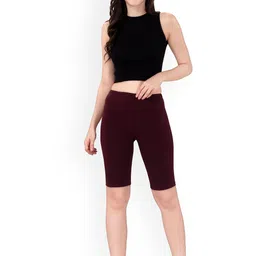 TRASA Women Slim Fit Cycling Sports Shorts with Antimicrobial Technology-image-61