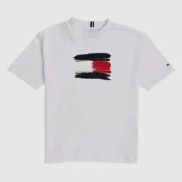 Tommy Hilfiger Boys Brand Logo Printed Relaxed Fit Cotton T-shirt-picture-12
