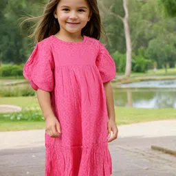 INCLUD Print Puff Sleeve Empire Dress-picture-37