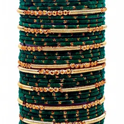 AMSHA Set Of 34 Stone Studded Bangle-picture-26