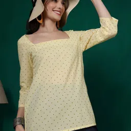 Anouk Rustic Print Cotton Top image 3