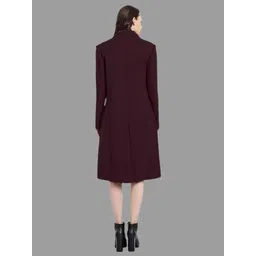 mabish Fleece Solid Coat For Women image 2