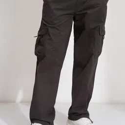 HIGHLANDER Men Comfort Straight Fit Cotton Cargos Trouser-image-18