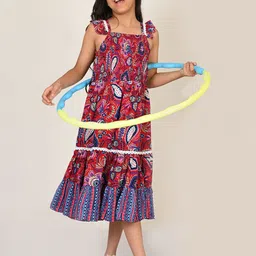 LIL DRAMA Floral Print A-Line Dress image 3