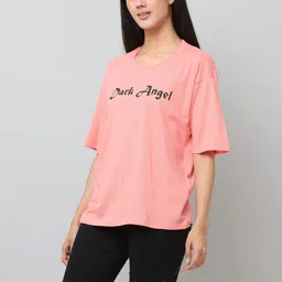 GLAMSYSTYLE Women Typography Printed 1 T-shirt image 4