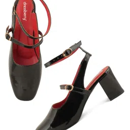 DressBerry Block Pumps with Buckles image 5