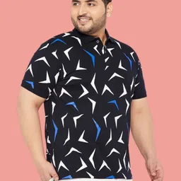 Sztori Geometric Printed Polo Collar T-shirt image 2