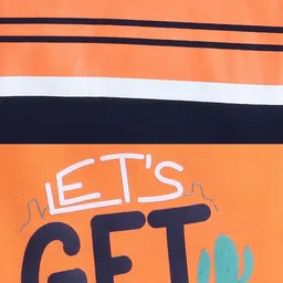 BUMZEE Boys Striped T-shirt with Shorts image 3