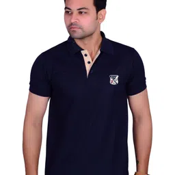 LA MILANO Men Polo Collar Applique Slim Fit T-shirt-picture-19