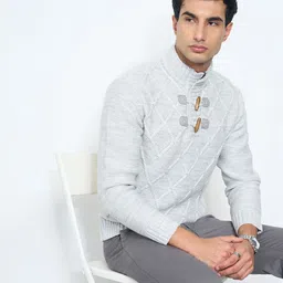 Peregrine by Pantaloons Men Cable Knit Pullover-picture-28