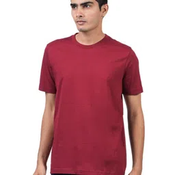 EcoLove Men Dry Tech Solid Round Neck Cotton T-shirt-picture-32