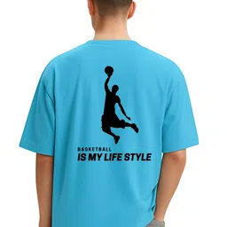 Fashnobic Men Printed Drop-Shoulder Sleeves Dri-FIT T-shirt image 2