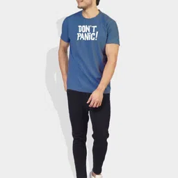 Greylongg Typography Printed Round Neck Cotton Regular Fit T-shirt image 2