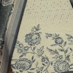 Soch Printed Unstitched Dress Material image 3