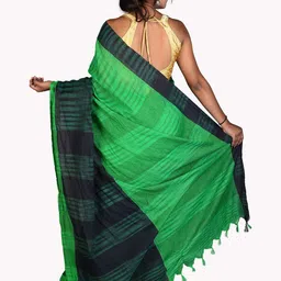 sourav biswas Colourblocked Pure Cotton Saree image 2