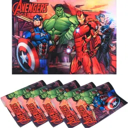 PRAKARTIK 6-Pcs Red & Green Digital Printed Table Placemats image 3