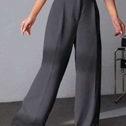Next One Women Smart High-Rise Easy Wash Pleated Trousers-picture-40
