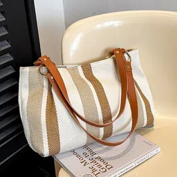 StyleCast Striped PU Structured Shoulder Bag-picture-14