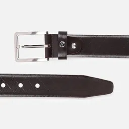 Van Heusen Men Textured Leather Formal Belt image 3