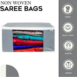 AMAK INC Grey Fabric Multi-Utility Wardrobe Organisers image 2