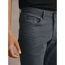 Andamen Escape Men Relaxed Straight Leg Regular Fit Low-Rise Cotton Chino-30-Reg Trousers image 3