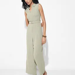 Annabelle by Pantaloons Shirt Collar Jumper Maxi Dress-image-46