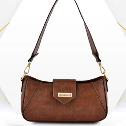 DressBerry Textured PU Structured Sling Bag with Quilted-picture-27