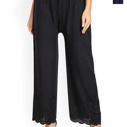 SRISARAS Women Pack of 2 Mid-Rise Cotton Parallel Trousers-image-78