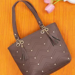 Springberry Women Textured Structured Tasselled Shoulder Bag-picture-35