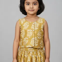 Biglilpeople Girls Printed Ready to Wear Lehenga & image 3