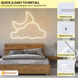 bestbright 600 LEDs 5 m Yellow Steady Strip Rice Lights image 2