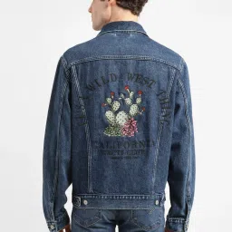 levi's Men's Solid Spread Collar Denim Jacket image 5