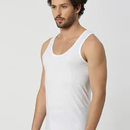 CAVENDERS Pack Of 6 Pure Cotton Undershirt Vests White Pure CottonDno-v265st image 2