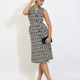 SALT ATTIRE Women Animal A-Line Dress-picture-40