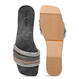 LOUIS STITCH Women Embellished Open Toe Flats image 4